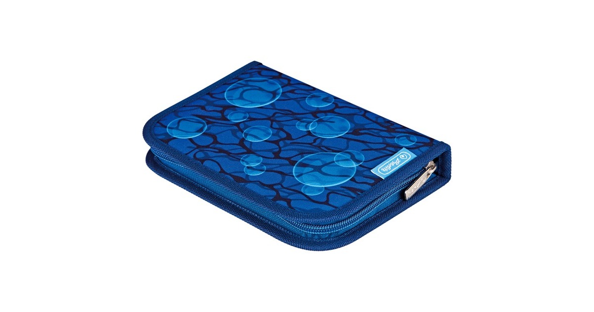 Herlitz SoftLight Plus GreenLine Deep Sea, Schulranzen(blau, inkl. befülltem 16 tlg. Schüleretui, Faulenzermäppchen, Sportbeutel)