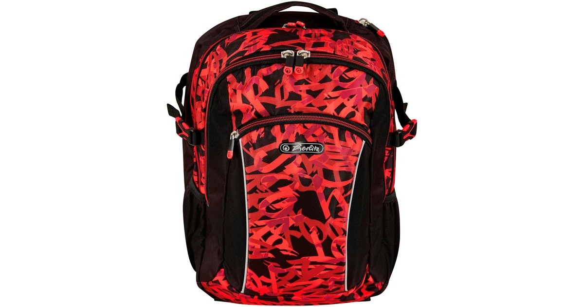 Herlitz Ultimate Graffiti, Rucksack(rot/schwarz)