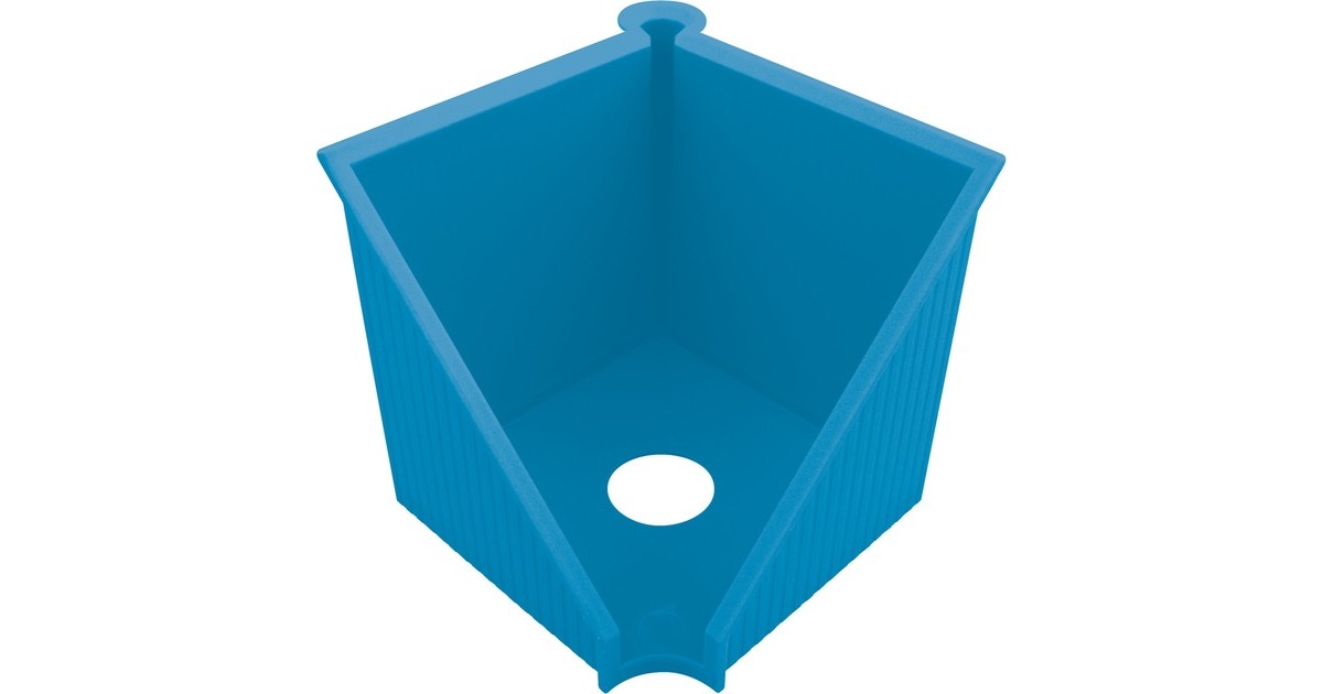 Herlitz Zettelkasten 10x10cm GREENline intensiv blau, Organizer(blau, für Blatteinlagen 10x10cm)