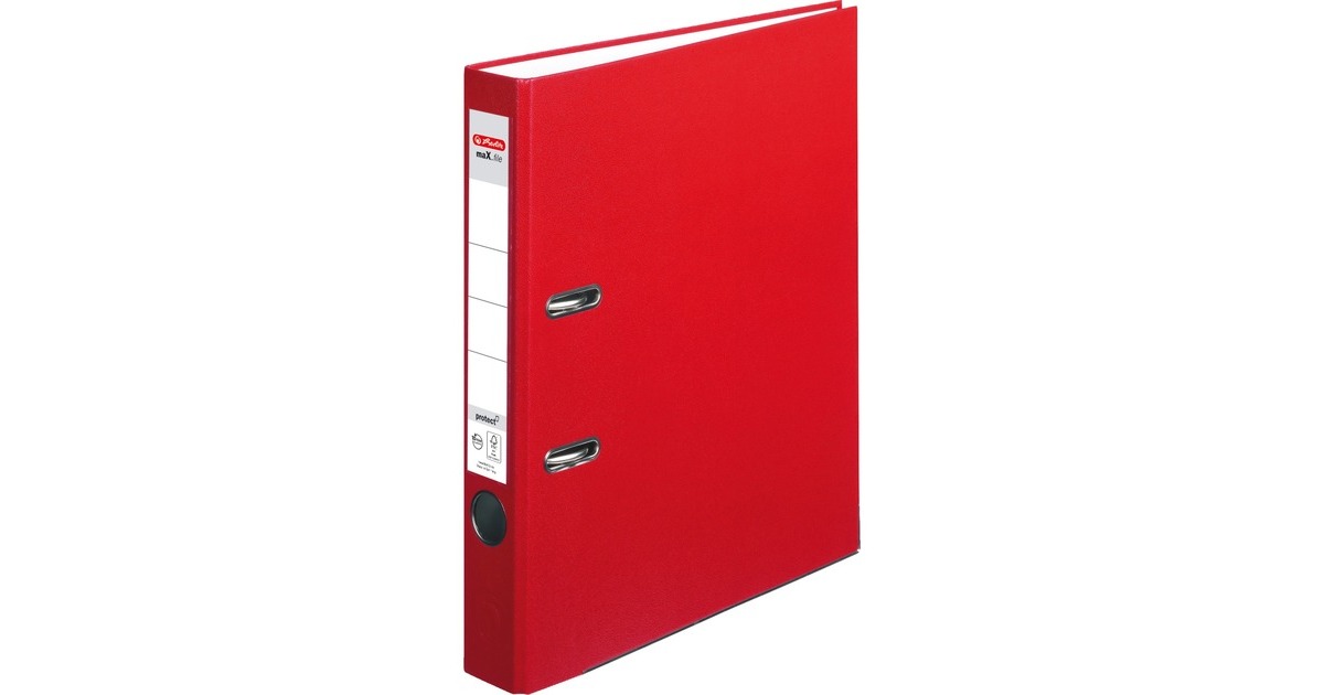 Herlitz maX.file protect, Ordner(rot, 5cm, A4)