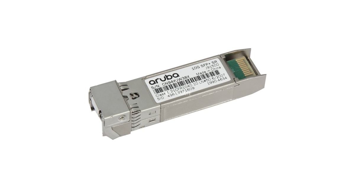 Hewlett Packard Enterprise Aruba 10G SFP+ (J9150D), Transceiver