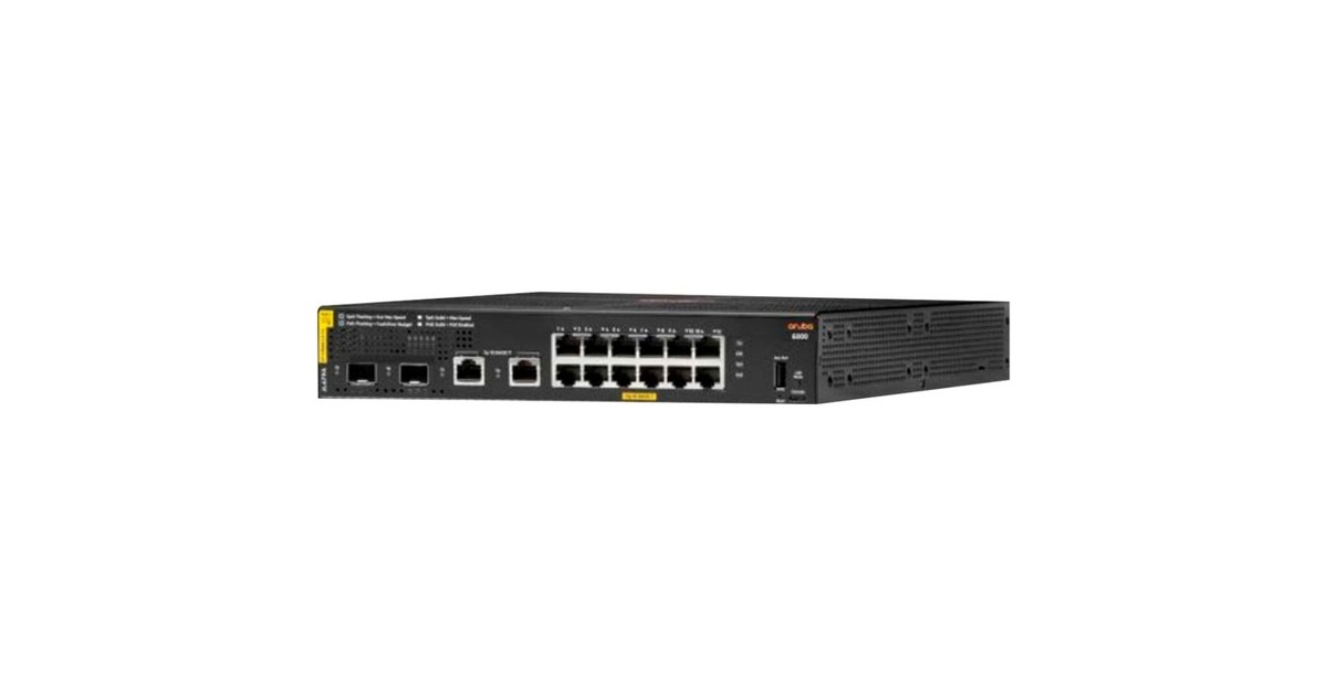 Hewlett Packard Enterprise Aruba 6000 12G CL4 2SFP 139W, Switch(139W PoE Budget)