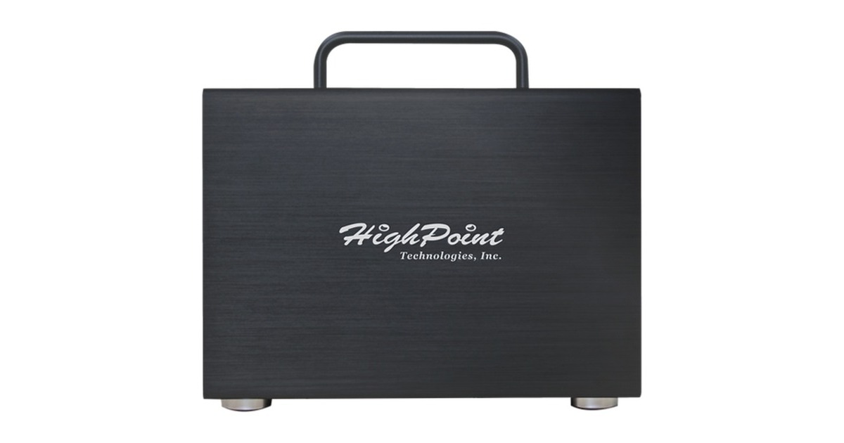 HighPoint RocketStor 6434S External SAS/SATA JBOD Tower, Laufwerksgehäuse(schwarz,4-Bay)