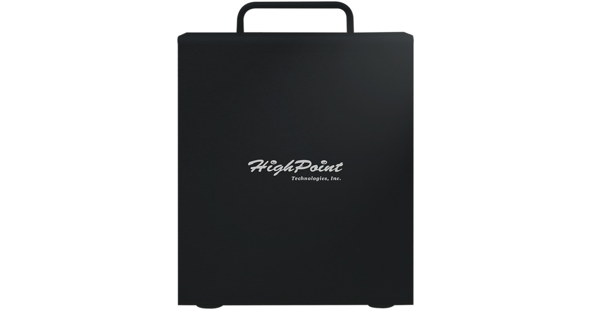 HighPoint RocketStor 6438S External SAS/SATA JBOD Tower, Laufwerksgehäuse(schwarz,8-Bay)