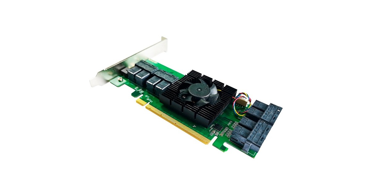 HighPoint Rocket 1180 8x U.2, Schnittstellenkarte