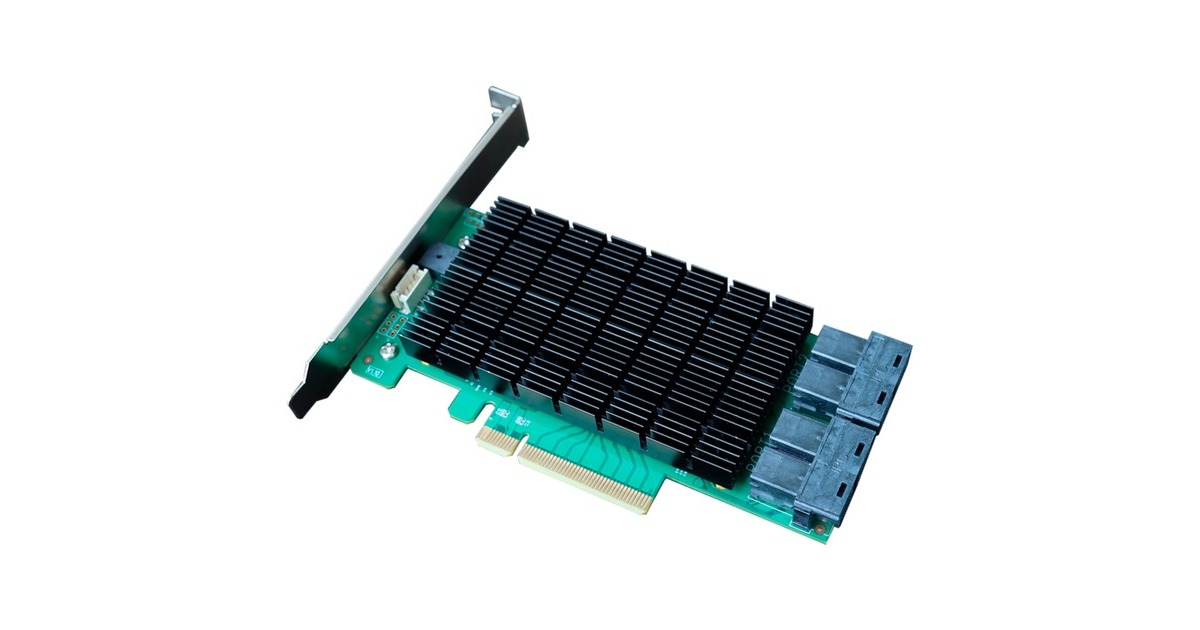HighPoint Rocket 720L 16x Port to PCIe 3.0 x8 12Gb/s SAS DAS, Controller