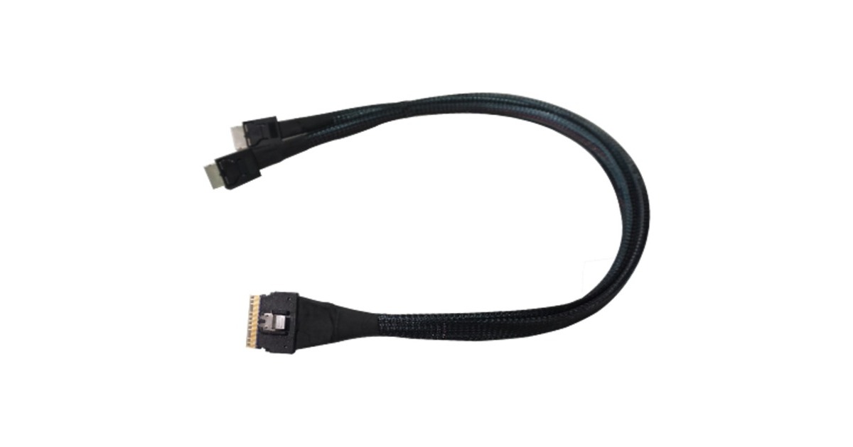 2x SFF-8611 NVMe-Kabel 8654-8611-205(schwarz, 50cm) 2x SFF-8611 NVMe-Kabel 8654-8611-205(schwarz, 50cm)