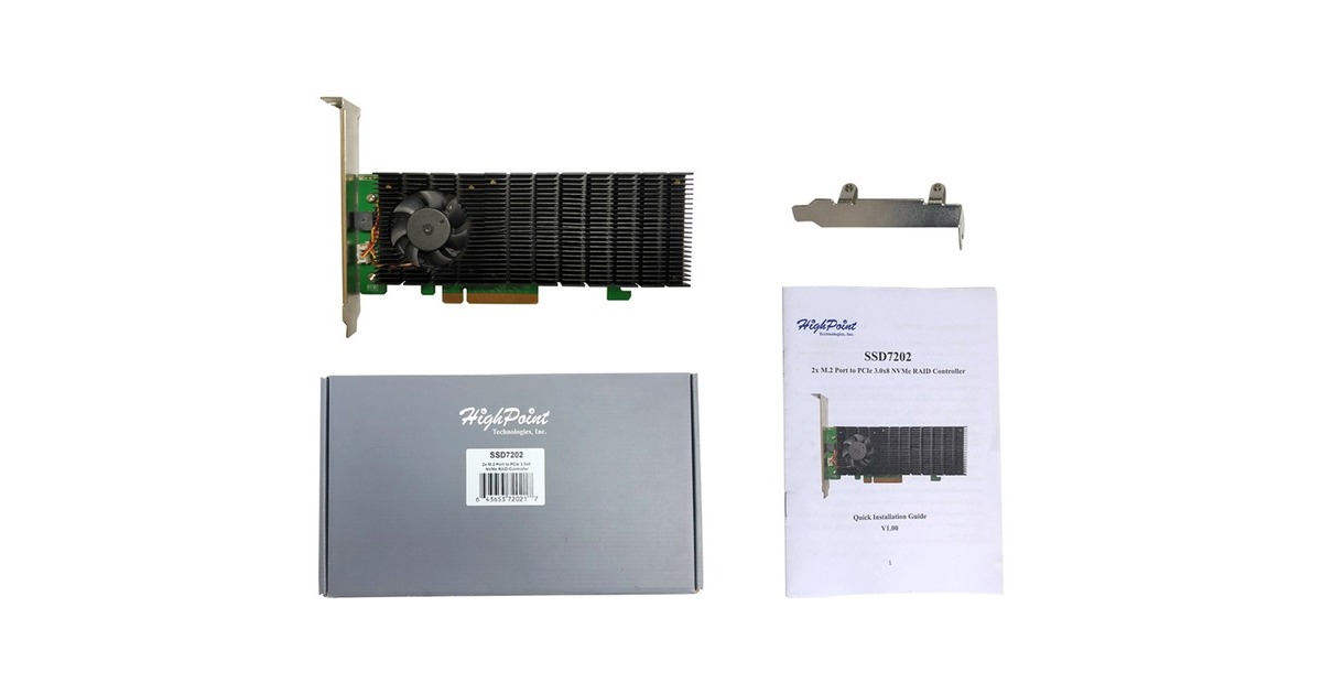 HighPoint SSD7502 PCIe 4.0 16x2-P M.2 NVMe, Controller