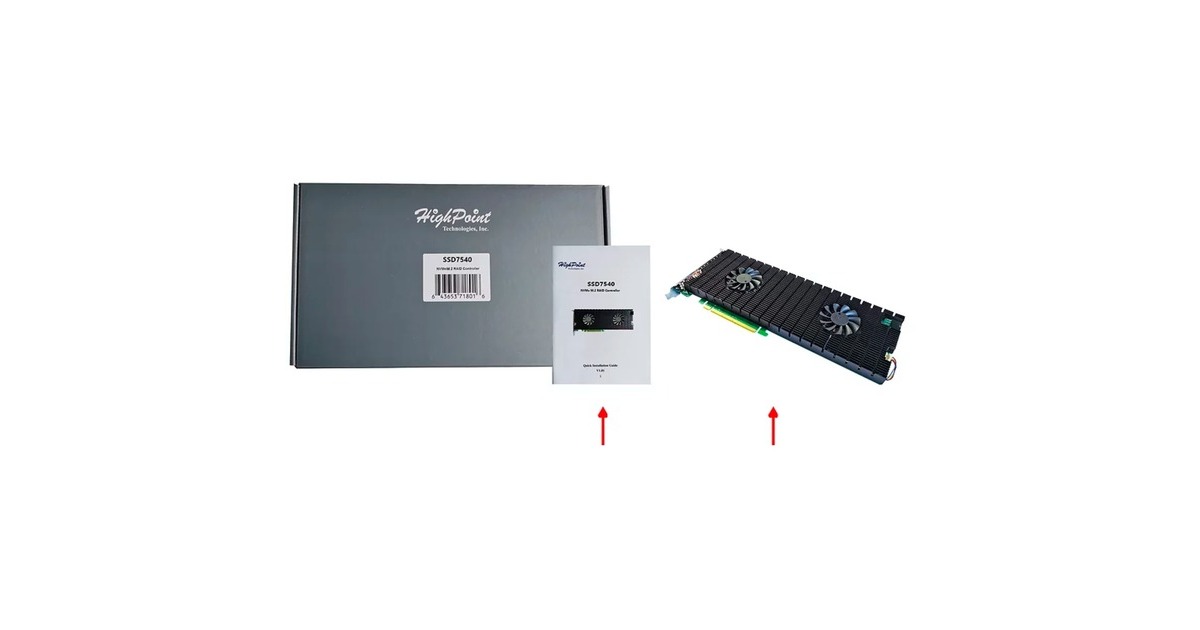 HighPoint SSD7540 PCIe Gen4 8x M.2 NVMe, Controller