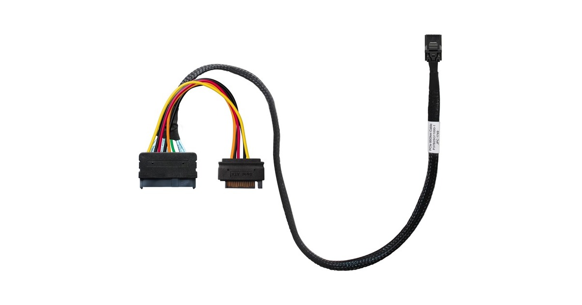 U.2 SFF-8639 NVMe(schwarz, 50cm)