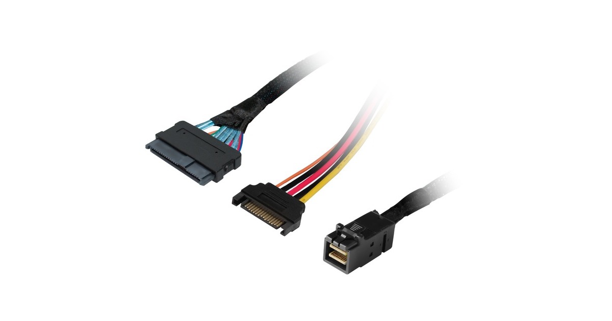 U.2 SFF-8639 NVMe(schwarz, 50cm)