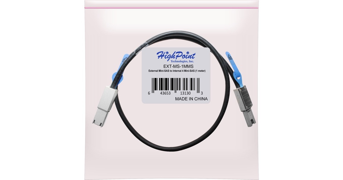 SFF-8088(schwarz, 1 Meter)