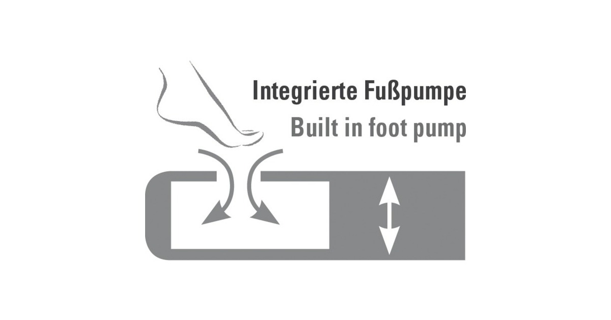 High Peak Air bed Double Comfort Plus 40025, Camping-Luftbett(grau/blau)