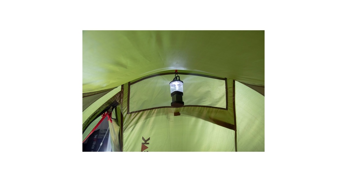 High Peak Einbogenzelt Siskin 2.0 LW(olivgrün/rot, Leichtgewichtzelt, Modell 2022)