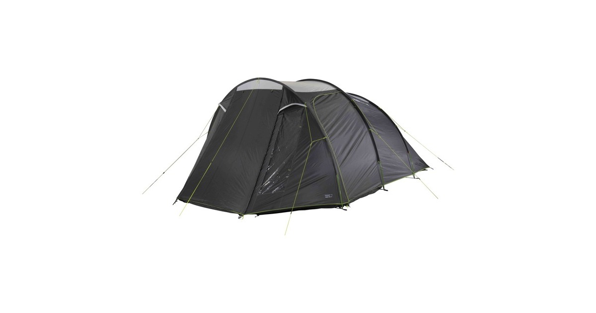 High Peak Familien-Tunnelzelt Ancona 4.0(dunkelgrau/grün, Modell 2022)