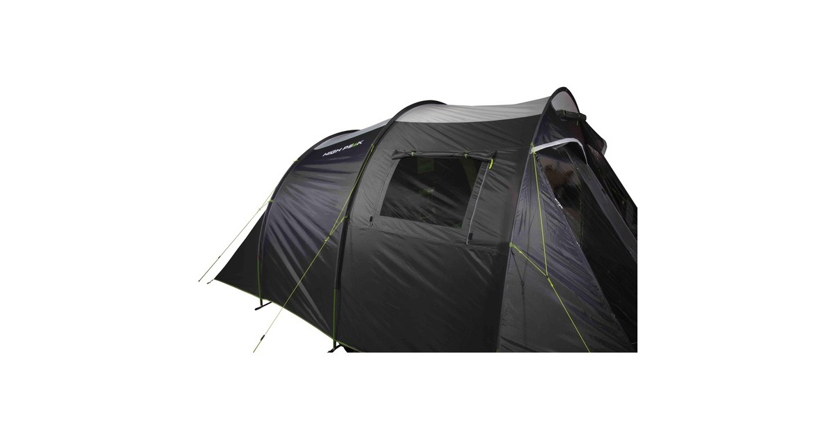 High Peak Familien-Tunnelzelt Ancona 4.0(dunkelgrau/grün, Modell 2022)