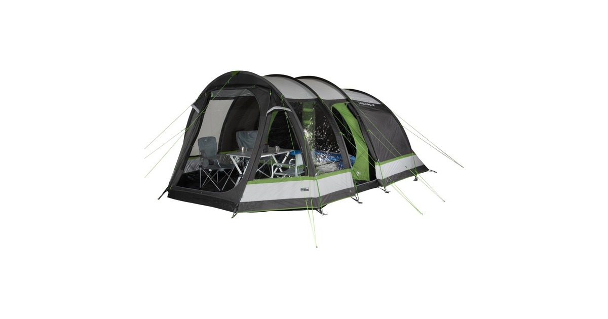 High Peak Familien-Tunnelzelt Bozen 6.0(grau/grün)