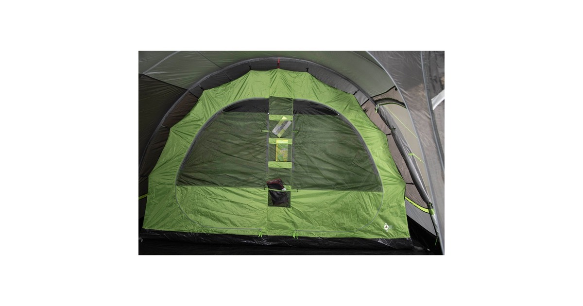 High Peak Familien-Tunnelzelt Bozen 6.0(grau/grün)