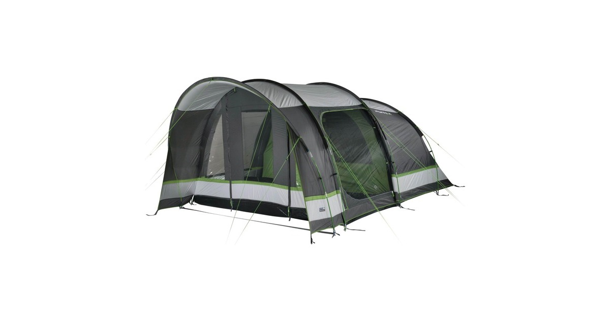 High Peak Familien-Tunnelzelt Brixen 5.0(grau/grün)