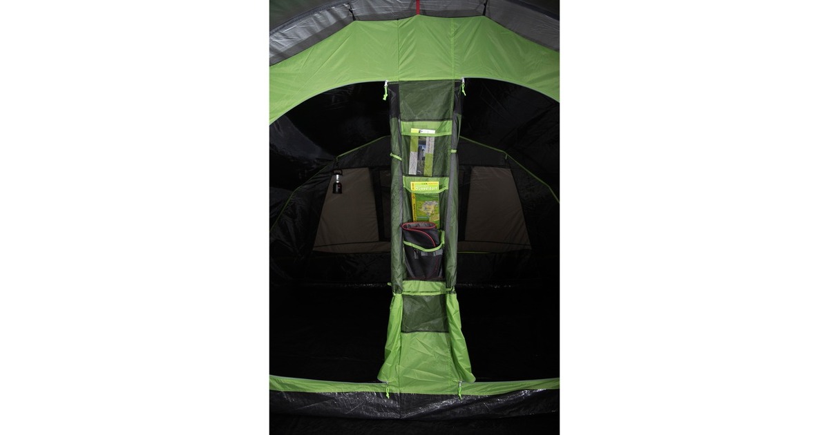 High Peak Familien-Tunnelzelt Brixen 5.0(grau/grün)