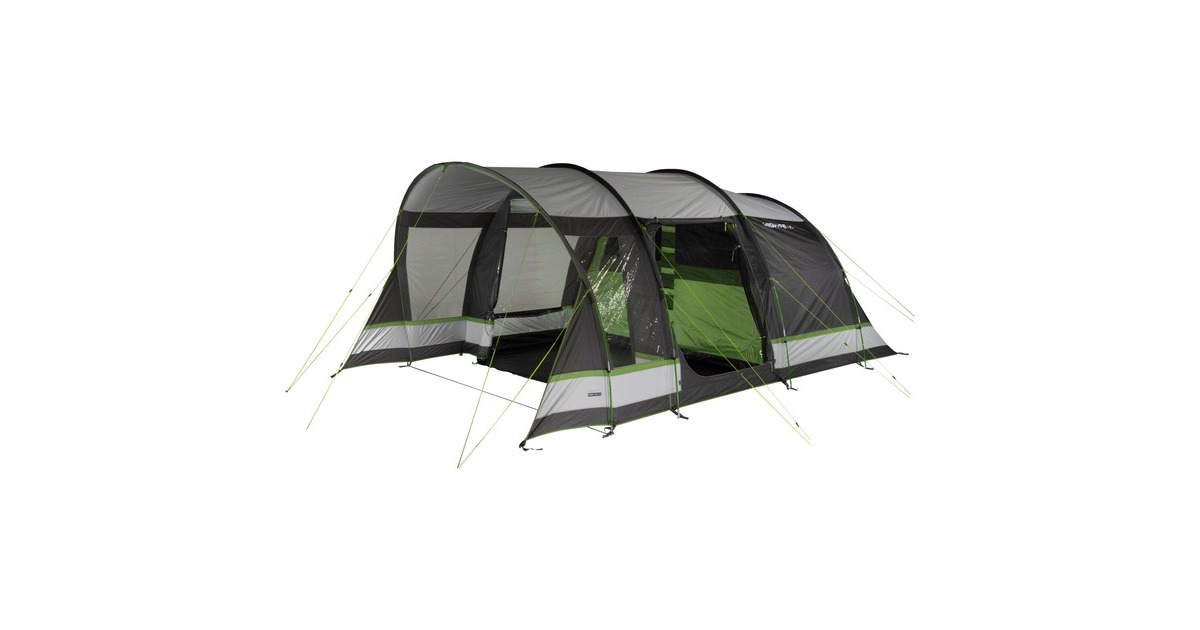 High Peak Familien-Tunnelzelt Garda 4.0(grau/grün)