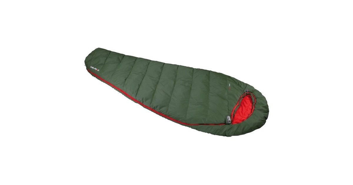 High Peak Mumienschlafsack Pak 1000 ECO(dunkelgrün/rot)