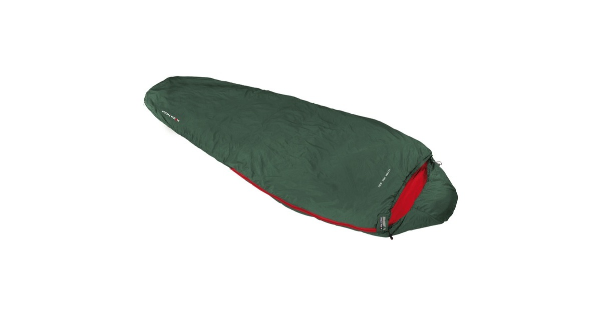 High Peak Mumienschlafsack Ultra Pak 500 ECO(dunkelgrün/rot)