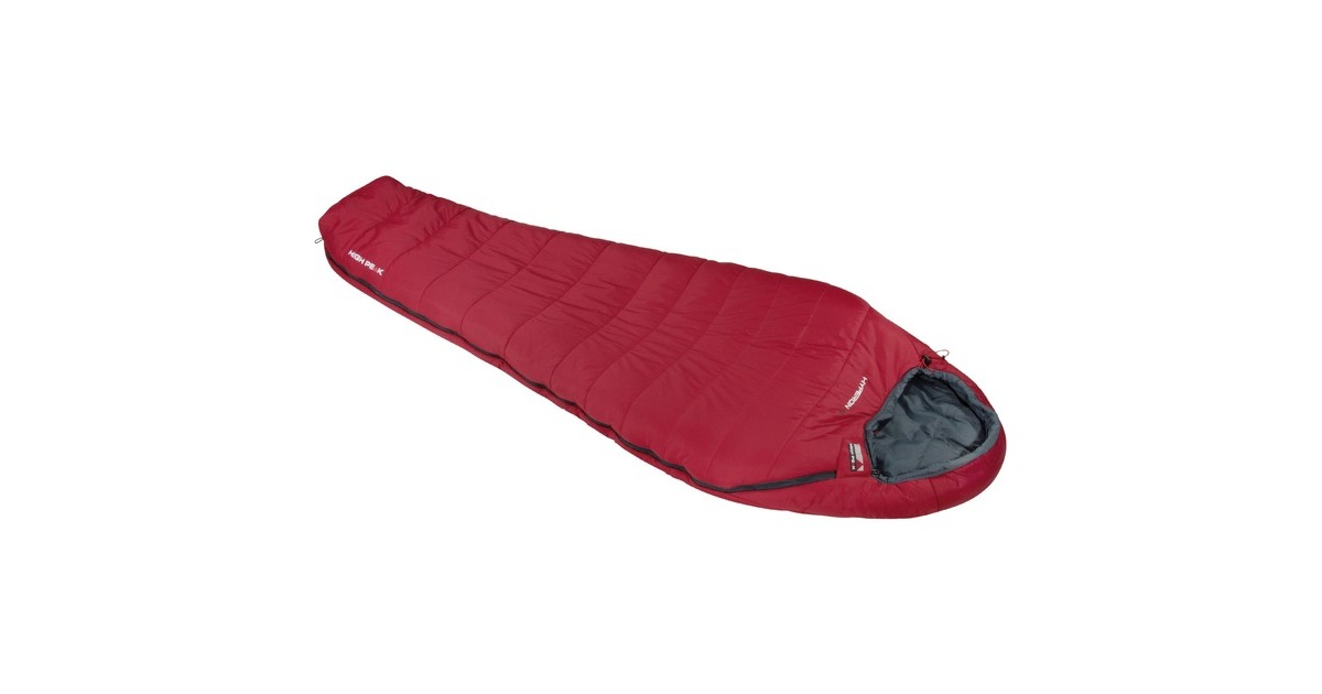 High Peak Schlafsack Hyperion -5(dunkelrot/grau)