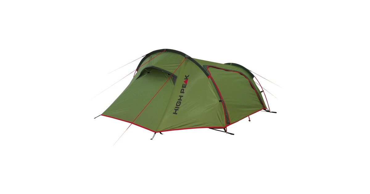 High Peak Tunnelzelt Sparrow LW 2P(grün/rot, mit Vorbau für Gepäck) High Peak Tunnelzelt Sparrow LW 2P(grün/rot, mit Vorbau für Gepäck)