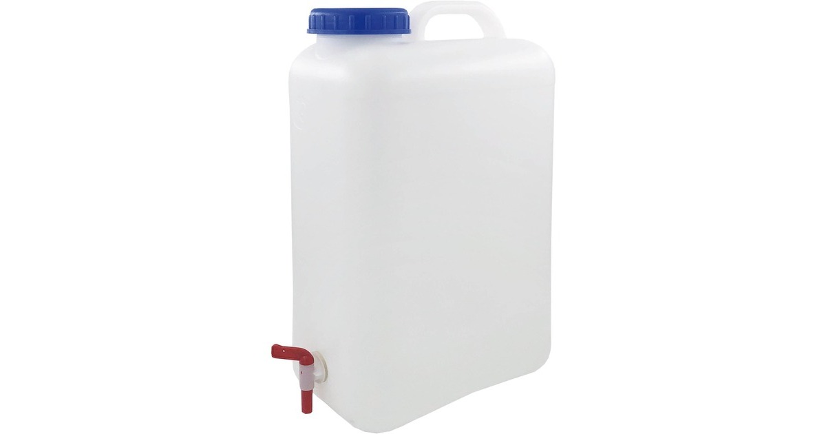 High Peak Wasserkanister 19 L, Wasserbehälter(transparent/blau)