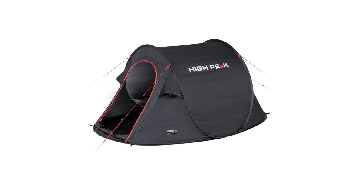 High Peak Wurfzelt Vision 2(schwarz, freistehend)