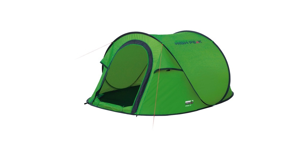 High Peak Wurfzelt Vision 3(grün, Leichtgewichtzelt)