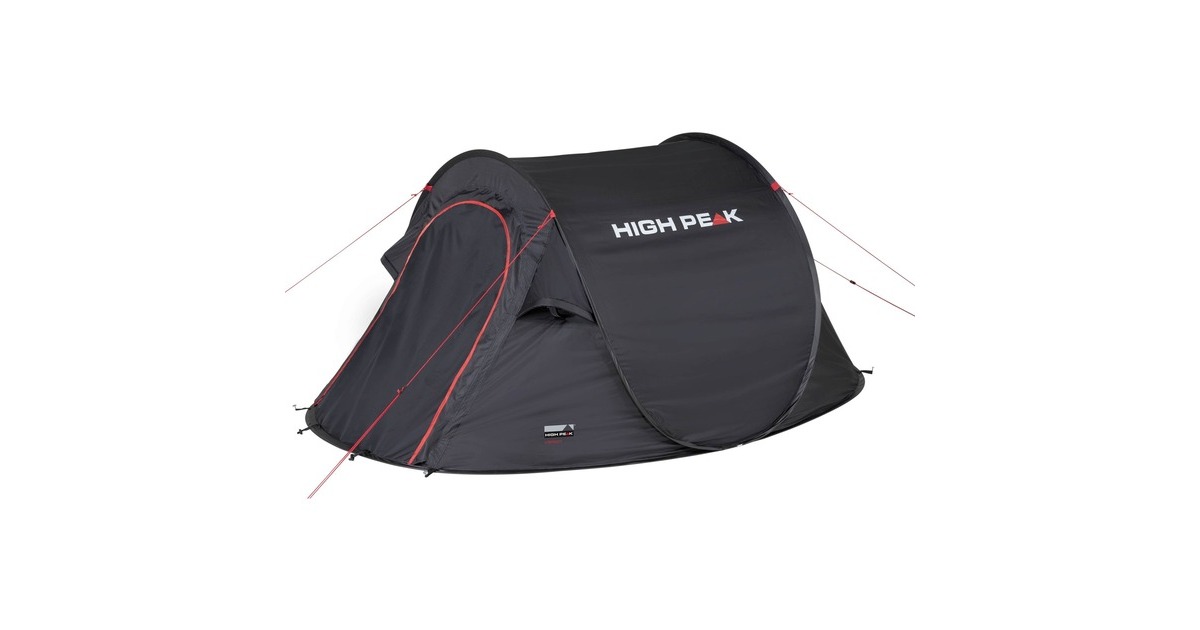 High Peak Wurfzelt Vision 3(schwarz, freistehend)