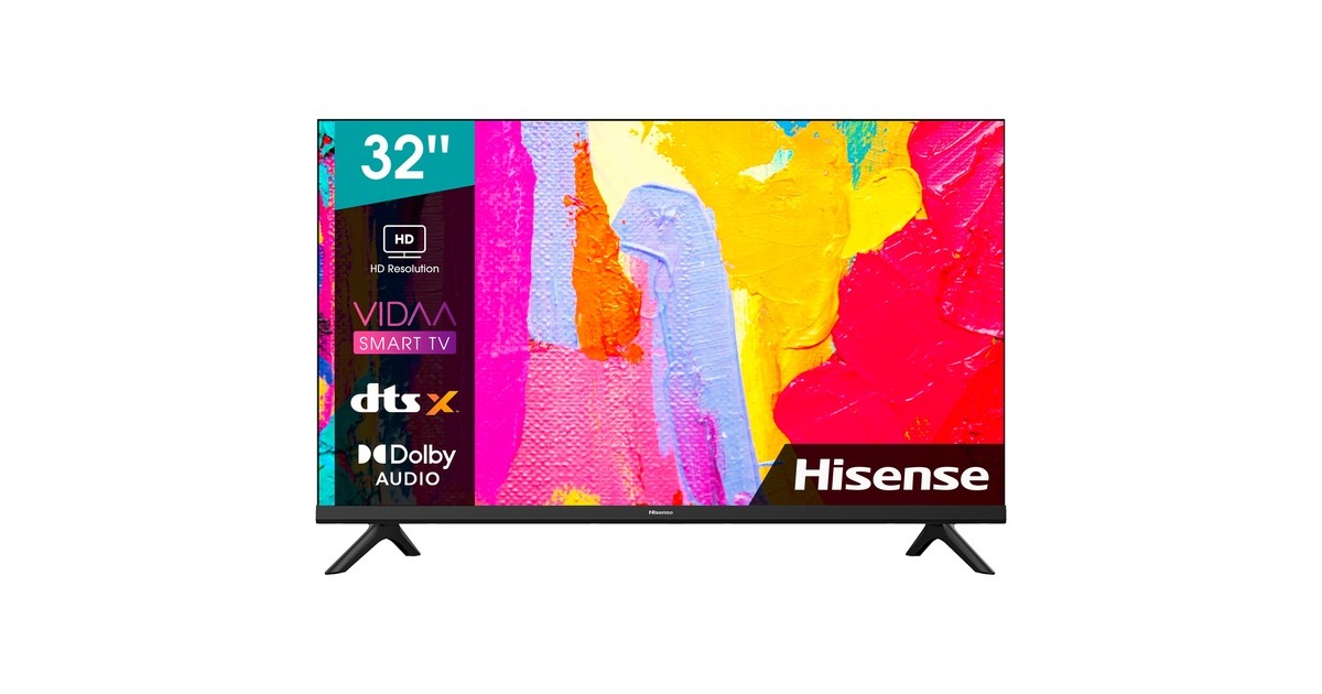 Hisense 32A4DG, LED-Fernseher(80 cm (32 Zoll), schwarz, WXGA, Triple Tuner, WLAN) Hisense 32A4DG, LED-Fernseher(80 cm (32 Zoll), schwarz, WXGA, Triple Tuner, WLAN)