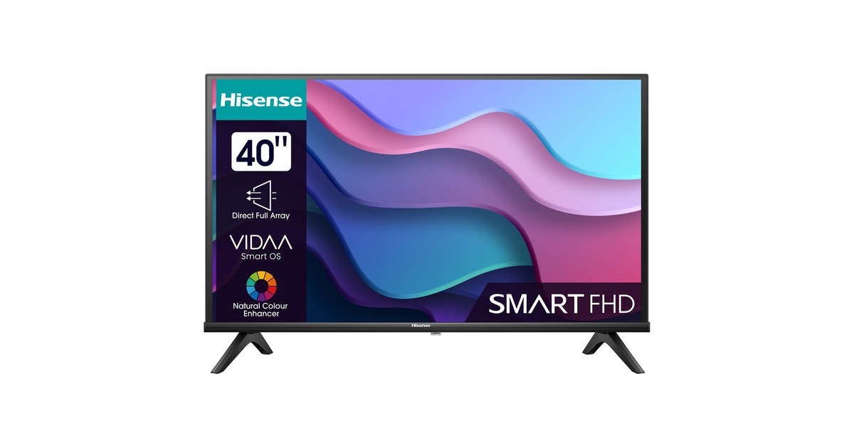 Hisense 40A4K, LED-Fernseher(100 cm (40 Zoll), schwarz, FullHD, Triple Tuner, SmartTV) Hisense 40A4K, LED-Fernseher(100 cm (40 Zoll), schwarz, FullHD, Triple Tuner, SmartTV)