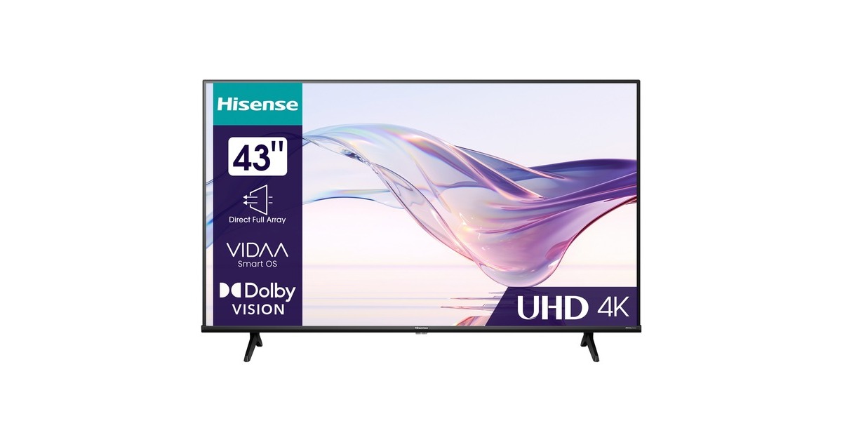 Hisense 43A6K, LED-Fernseher(108 cm (43 Zoll), schwarz, UltraHD/4K, HDR, Triple Tuner) Hisense 43A6K, LED-Fernseher(108 cm (43 Zoll), schwarz, UltraHD/4K, HDR, Triple Tuner)