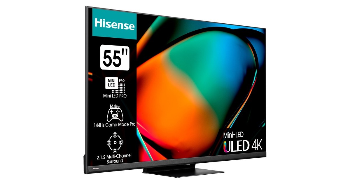 Hisense 55U8KQ, LED-Fernseher(139 cm (55 Zoll), schwarz/anthrazit, UltraHD/4K, Triple Tuner, HDR10, WLAN, LAN, Bluetooth. Free-Sync, 120Hz Panel) Hisense 55U8KQ, LED-Fernseher(139 cm (55 Zoll), schwarz/anthrazit, UltraHD/4K, Triple Tuner, HDR10, WLAN, LAN, Bluetooth. Free-Sync, 120Hz Panel)