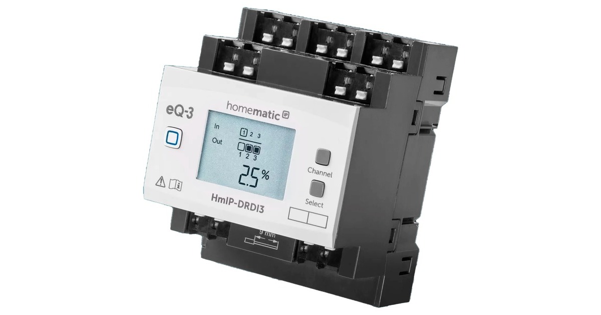 Homematic IP Dimmaktor für Hutschienenmontage – 3-fach (HmIP-DRDI3), Dimmer Homematic IP Dimmaktor für Hutschienenmontage – 3-fach (HmIP-DRDI3), Dimmer