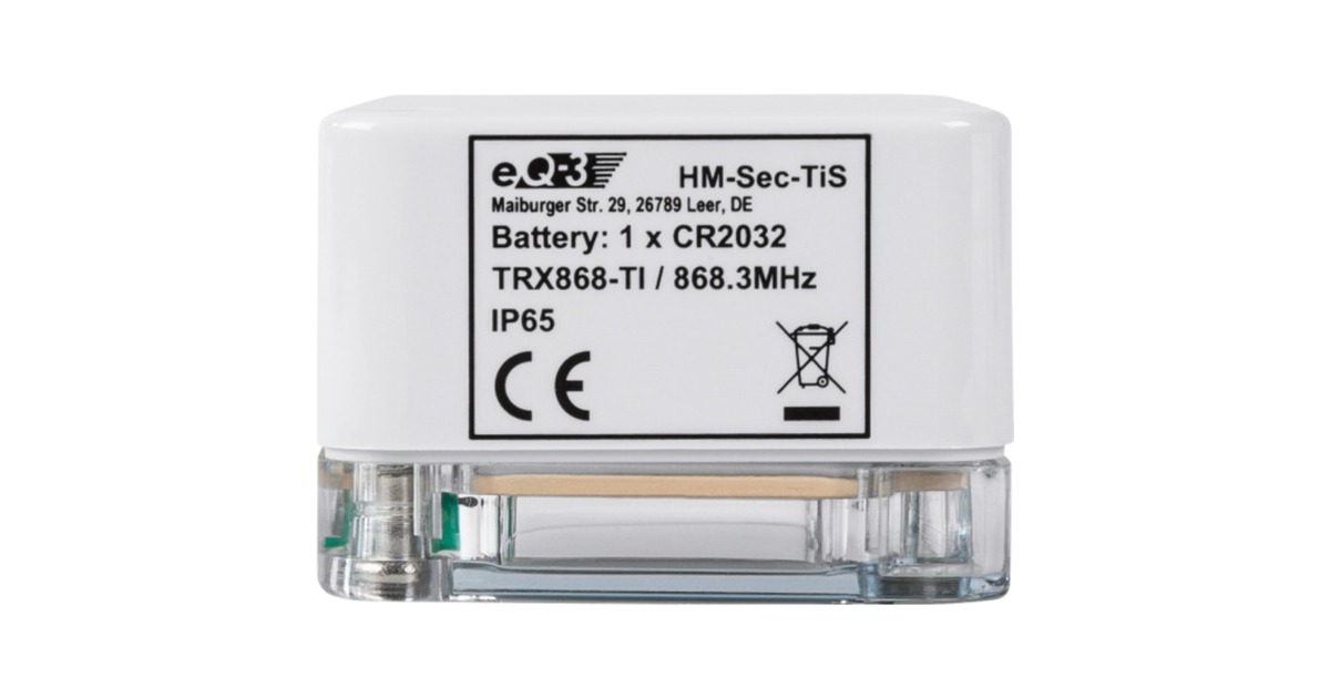 Homematic IP Neigungs & Erschütterungssensor (HmIP-STV), Öffnungsmelder(weiß)