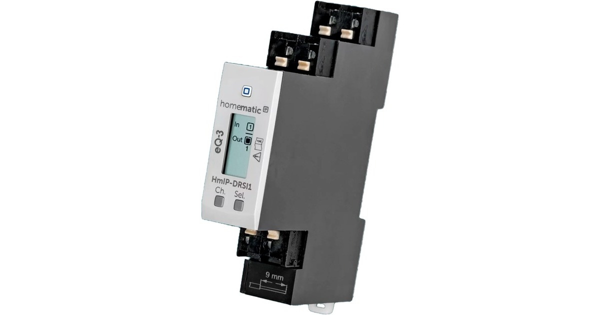 Homematic IP Schaltaktor für Hutschienenmontage – 1-fach (HmIP-DRSI1), Relais