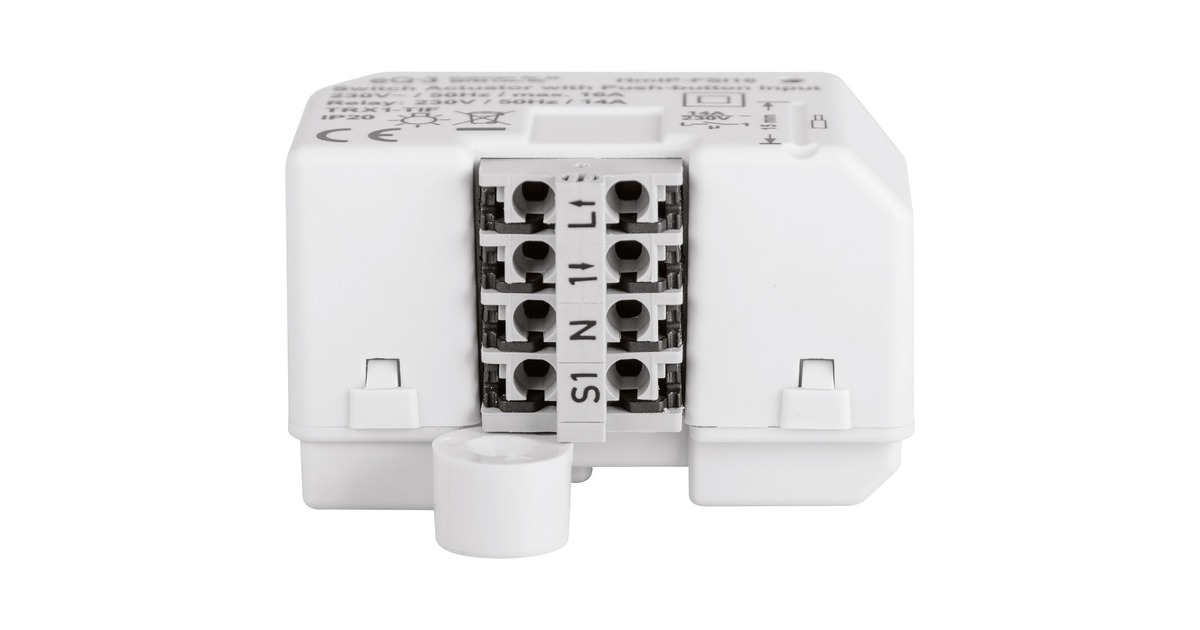 Homematic IP Schaltaktor mit Tastereingang (HmIP-FSI16), Schalter(weiß, Unterputz)