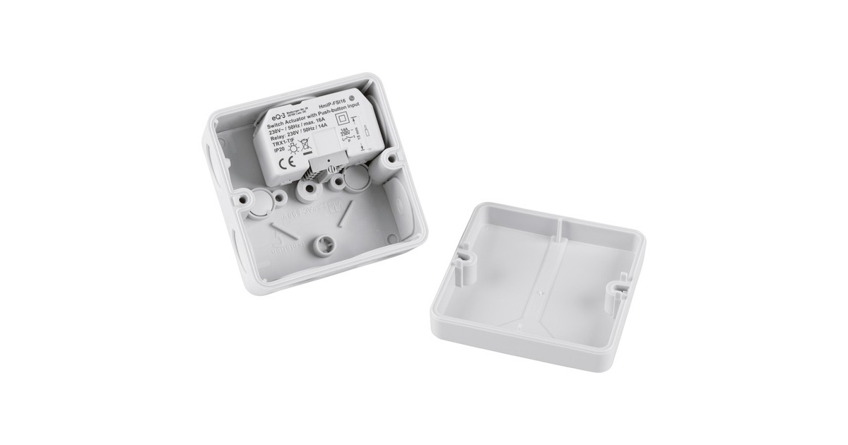 Homematic IP Schaltaktor mit Tastereingang (HmIP-FSI16), Schalter(weiß, Unterputz)