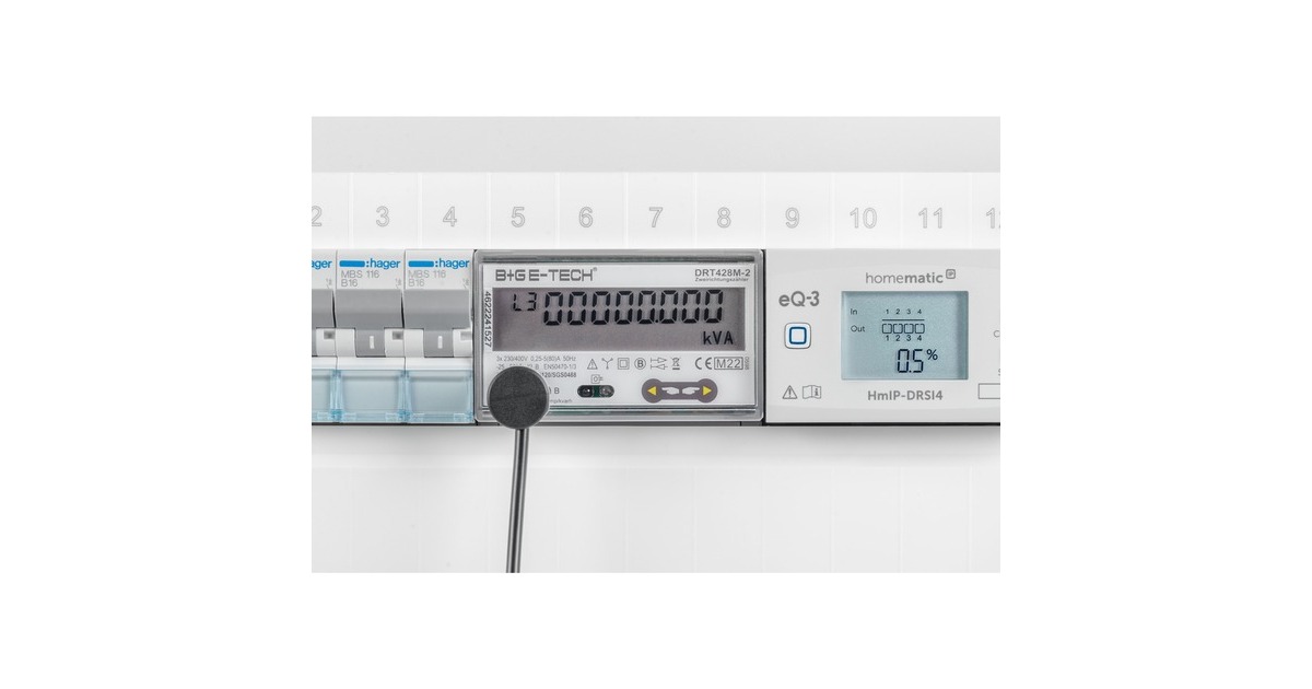Homematic IP Schnittstelle für digitale Stromzähler (HmIP-ESI-LED), Messgerät(weiß)