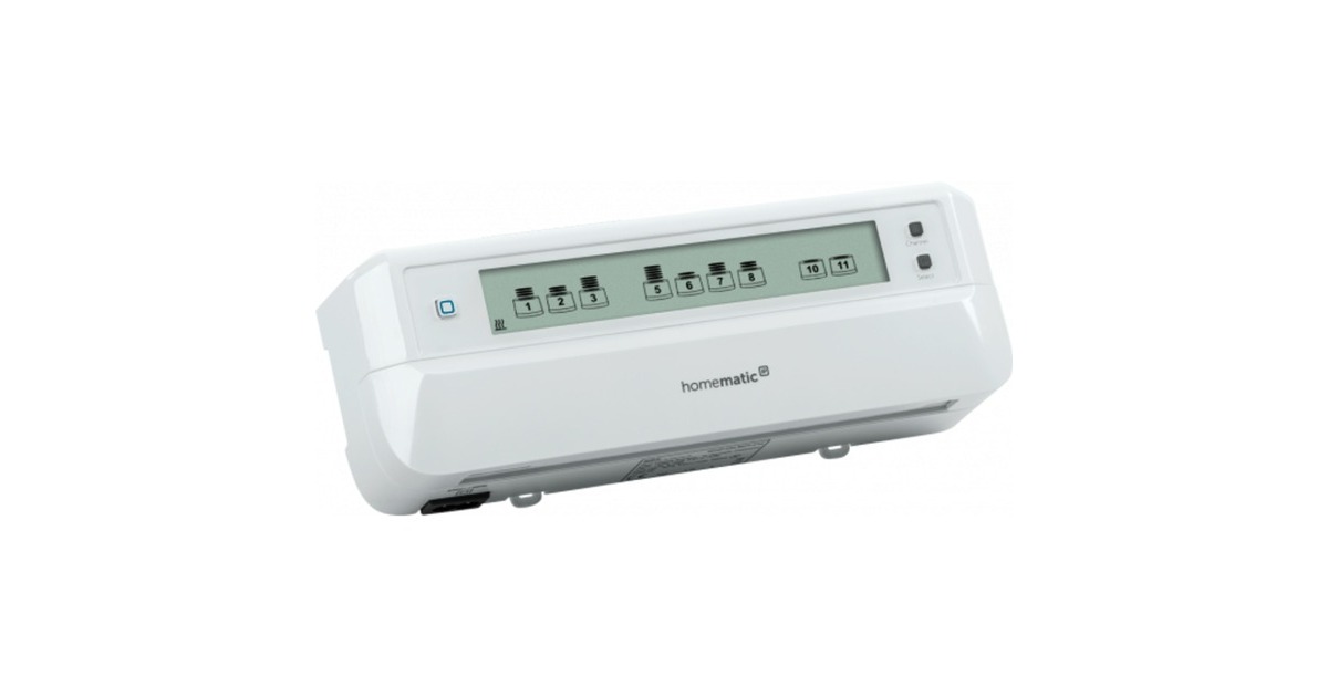 Homematic IP Smart Home Fußbodenheizaktor (HmIP-FALMOT-C12), Steuereinheit(weiß, 12fach, motorisch)
