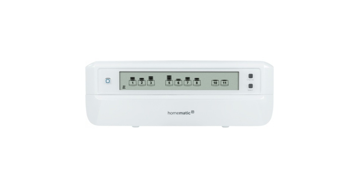 Homematic IP Smart Home Fußbodenheizaktor (HmIP-FALMOT-C12), Steuereinheit(weiß, 12fach, motorisch)