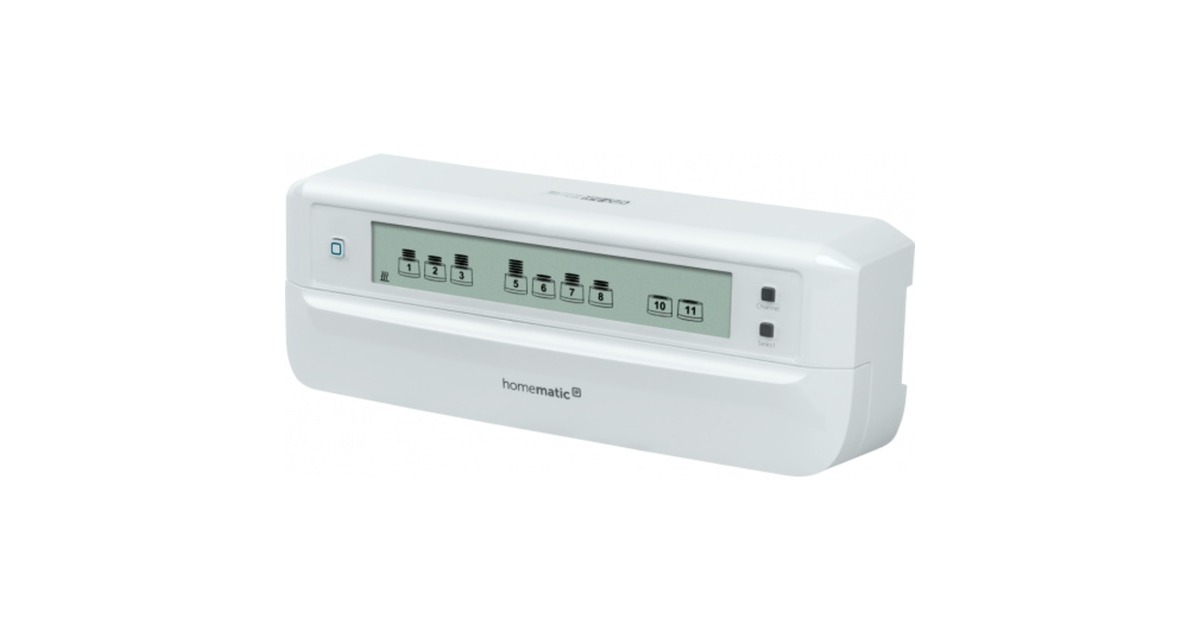Homematic IP Smart Home Fußbodenheizaktor (HmIP-FALMOT-C12), Steuereinheit(weiß, 12fach, motorisch)