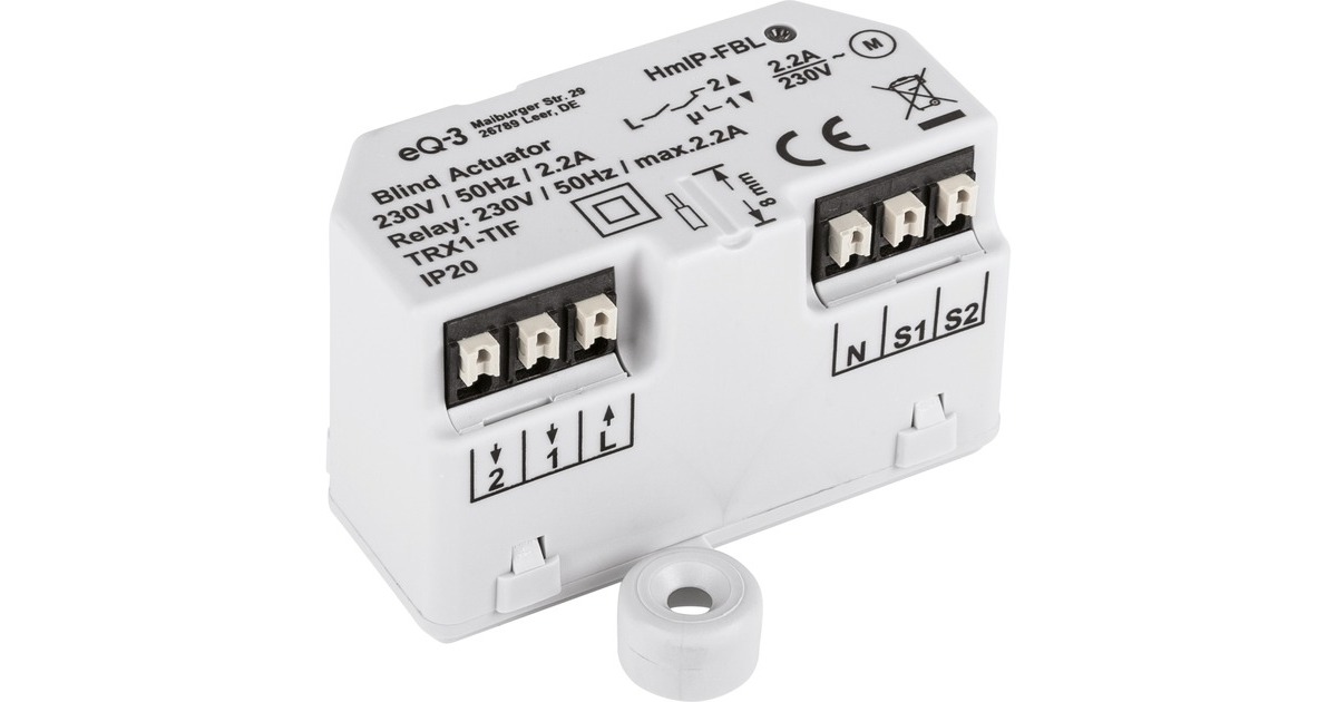 Homematic IP Smart Home Jalousieaktor Unterputz (HmIP-FBL), Relais
