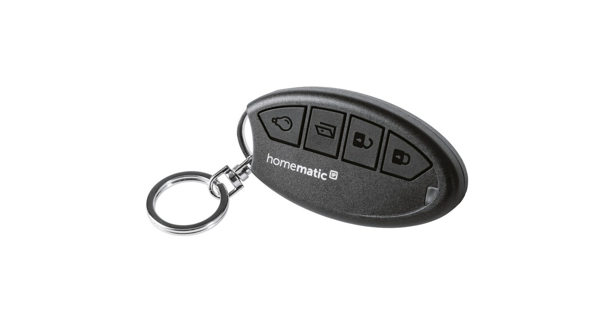 Homematic IP Smart Home Schlüsselbundfernbedienung Zutritt (HmIP-KRCK)(schwarz)