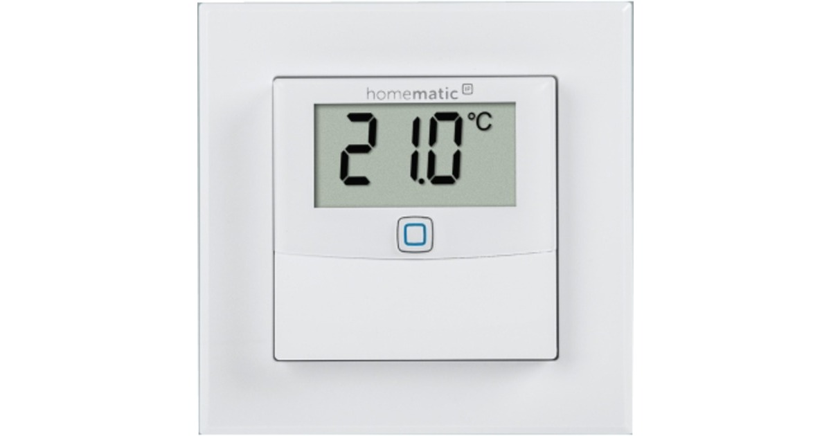 Homematic IP Smart Home Temperatur & Luftfeuchtigkeitssensor mit Display (HmIP-STHD)(weiß)
