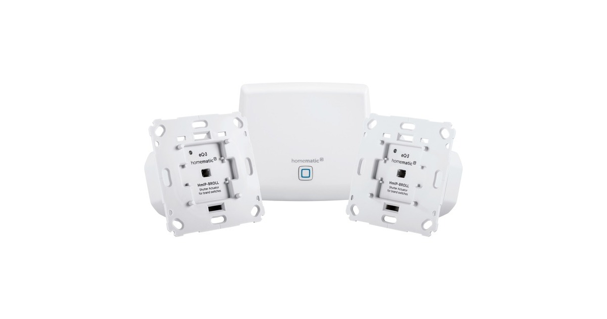 Homematic IP Starterset Rolladenaktor(Access Point (HMIP-HAP), 2x Rollladenaktor für Markenschalter (HmIP-BROLL)) Homematic IP Starterset Rolladenaktor(Access Point (HMIP-HAP), 2x Rollladenaktor für Markenschalter (HmIP-BROLL))